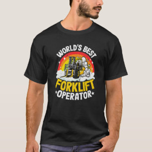 Gabelstaplerläufer-Rainbow-Welten-Bester Gabelstap T-Shirt