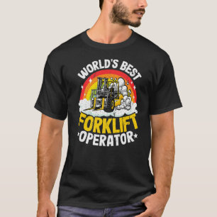 Gabelstaplerläufer-Rainbow-Welten-Bester Gabelstap T-Shirt