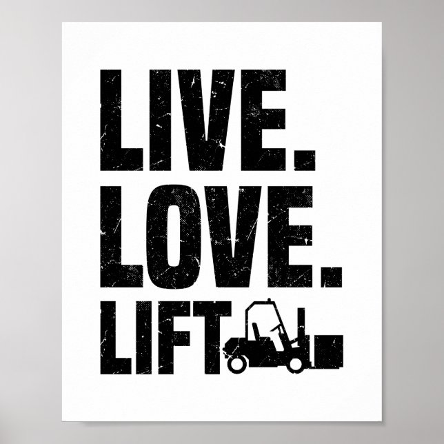 Gabelstaplertreiber | Gabelstaplergeschenke Poster (Vorne)