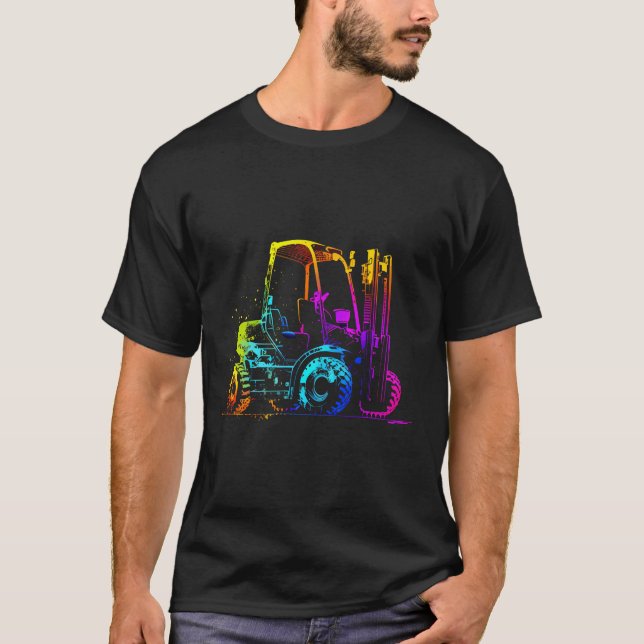 Gabelstaplertreiber T-Shirt (Vorderseite)