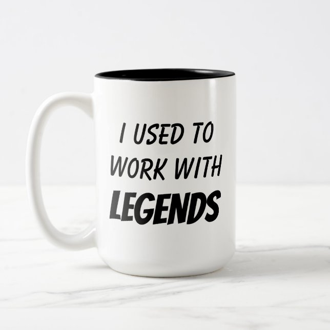 Gaben für Coworker, Funny Goodbye Gift Zweifarbige Tasse (Links)