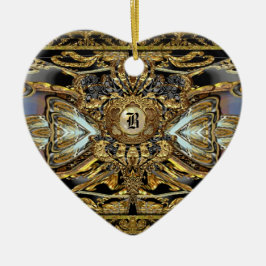 Gabey Victoria Monogram Keramik Ornament