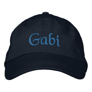 Gabi Personalisiert bestickte Baseball Cap Blue Bestickte Kappe
