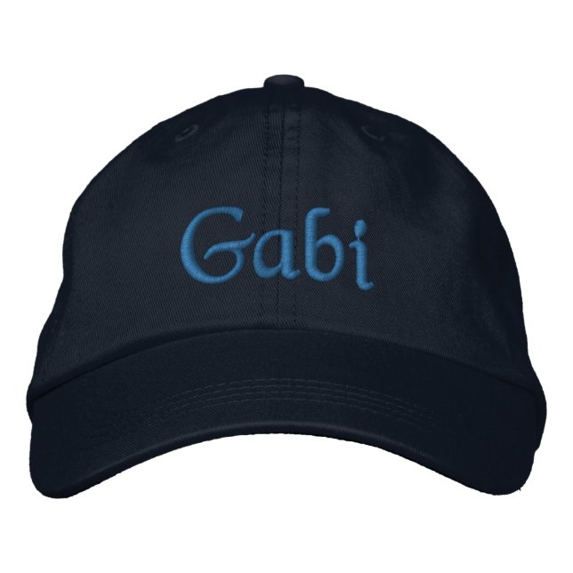 Gabi Personalisiert bestickte Baseball Cap Blue Bestickte Kappe (Vorderseite)
