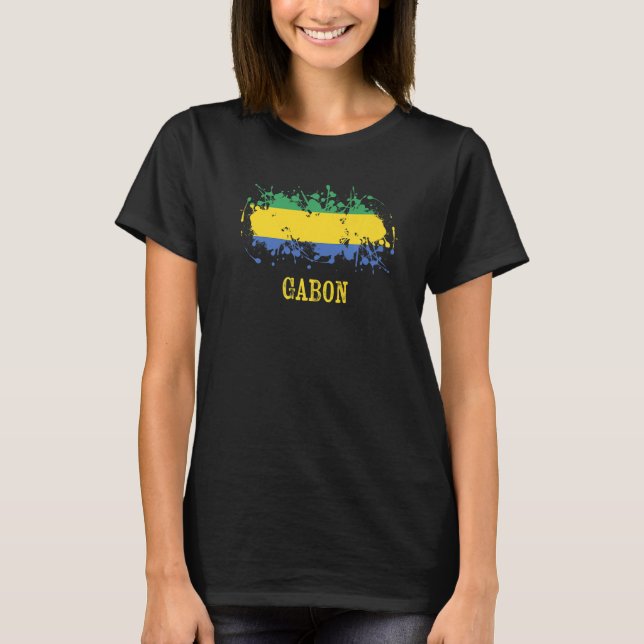 Gabian enthusiasts for Gabon and Gabon   T-Shirt (Vorderseite)