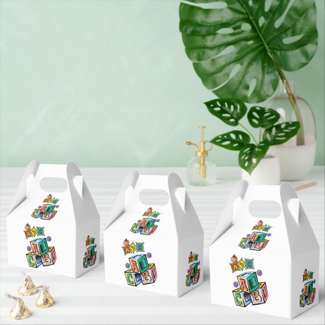 Gable Favor Box ABCs Geschenkschachtel (Zahlreiche)