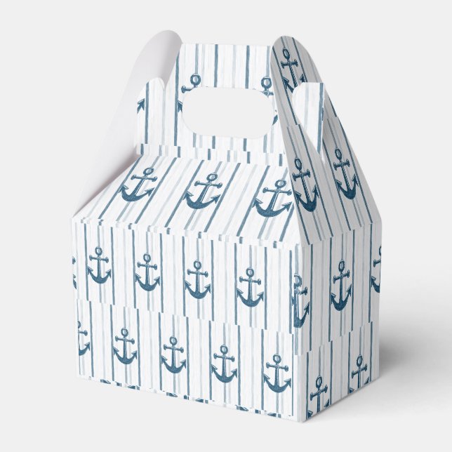 Gable Favor Box Anchor Geschenkschachtel (Vorderseite)