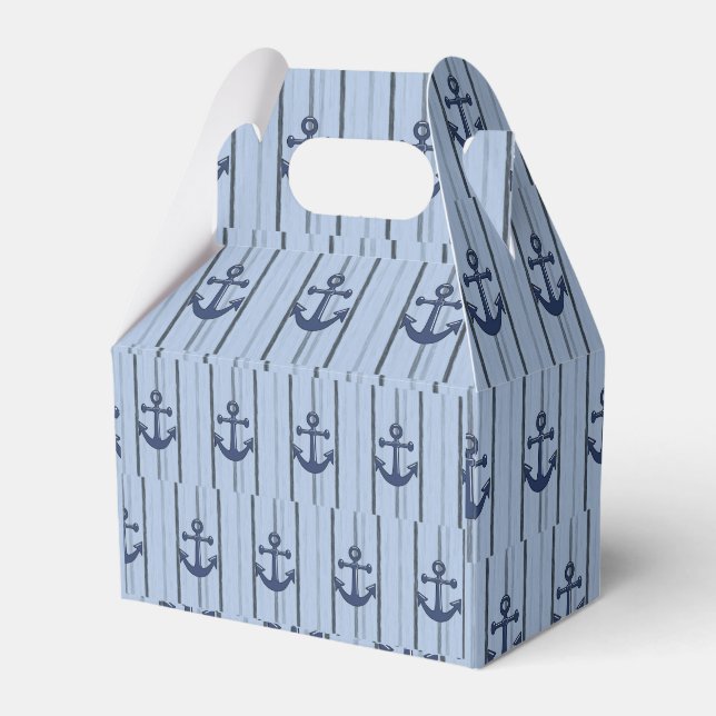 Gable Favor Box Anchor Geschenkschachtel (Vorderseite)