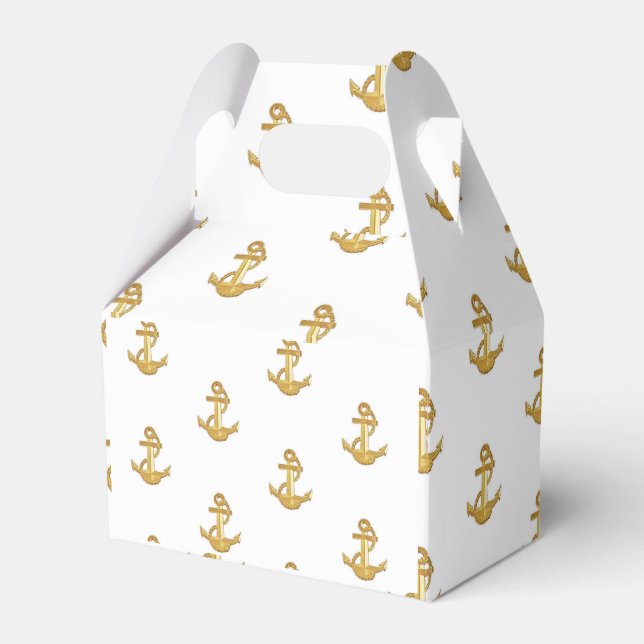 Gable Favor Box Anchor Geschenkschachtel (Vorderseite)