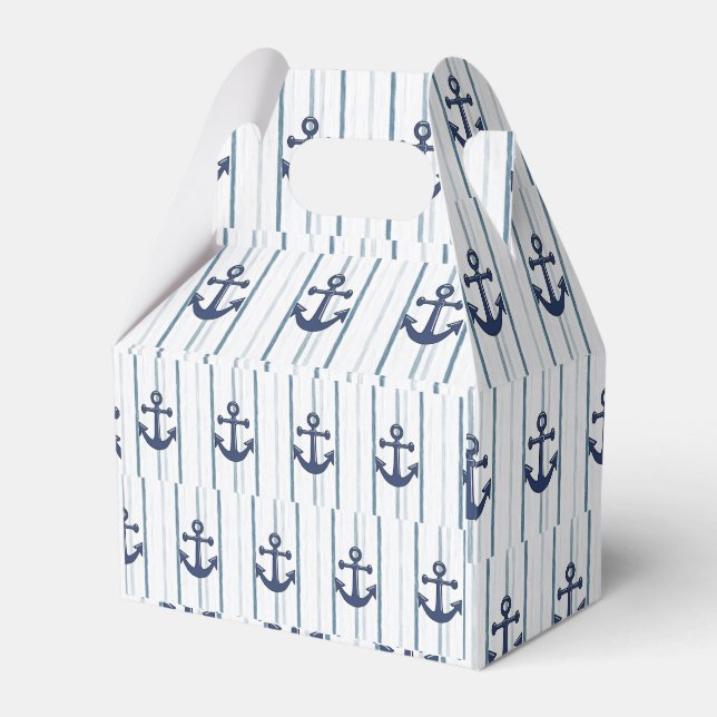 Gable Favor Box Anchor Geschenkschachtel (Vorderseite)