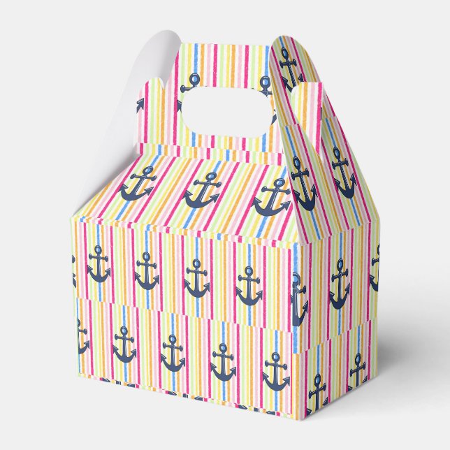 Gable Favor Box Anchor Geschenkschachtel (Vorderseite)