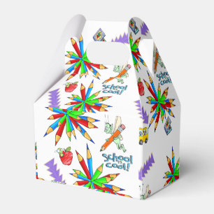 "Gable Favor Box Back to School" - Cool Geschenkschachtel