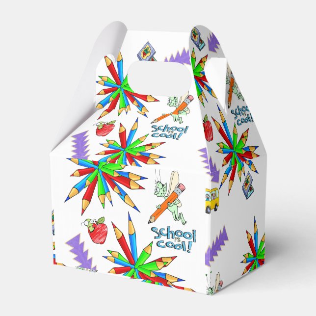 "Gable Favor Box Back to School" - Cool Geschenkschachtel (Vorderseite)