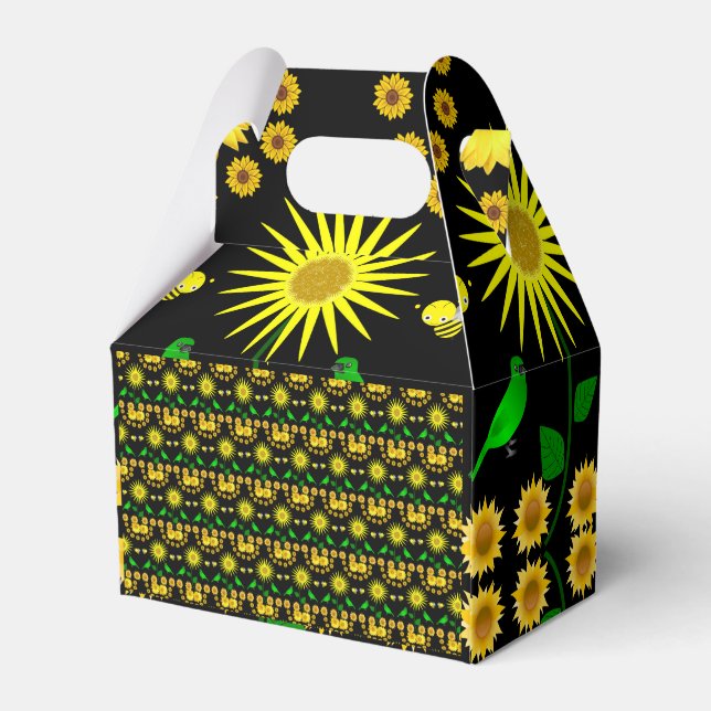 Gable Favor Box Geschenkschachtel (Rückseite)