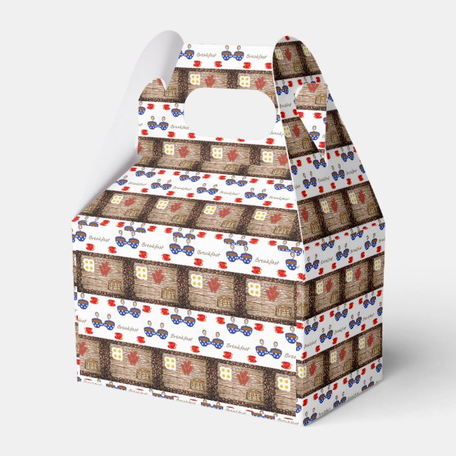 Gable Favor Box Geschenkschachtel (Vorderseite)