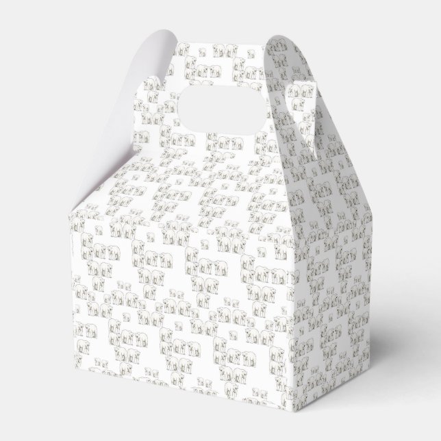 Gable Favor Box Geschenkschachtel (Vorderseite)