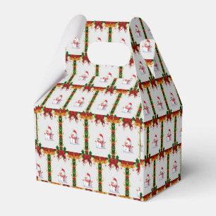 Gable Favor Box Snowman Geschenkschachtel