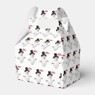 Gable Favor Box Snowman Geschenkschachtel