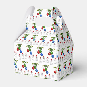 Gable Favor Box Snowman Geschenkschachtel
