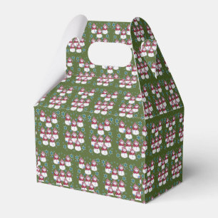 Gable Favor Box Snowman Geschenkschachtel