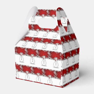 Gable Favor Box Snowman Geschenkschachtel