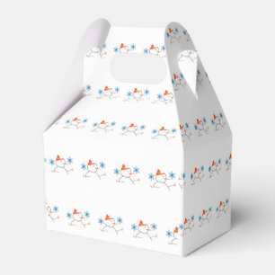 Gable Favor Box Snowman Geschenkschachtel