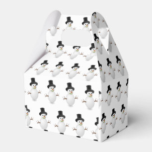 Gable Favor Box Snowman Geschenkschachtel