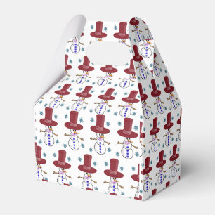 Gable Favor Box Snowman Geschenkschachtel