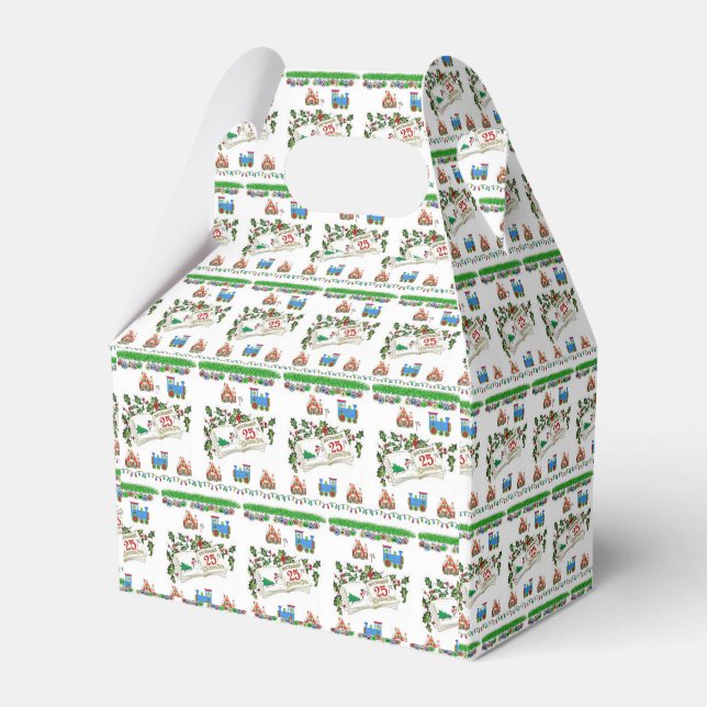 Gable Favor Box Weihnachten Geschenkschachtel (Vorderseite)