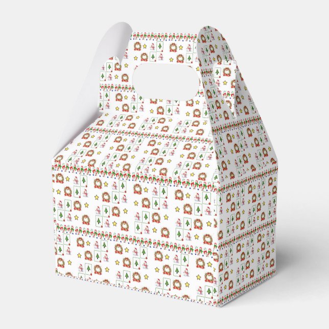 Gable Favor Box Weihnachten Geschenkschachtel (Vorderseite)