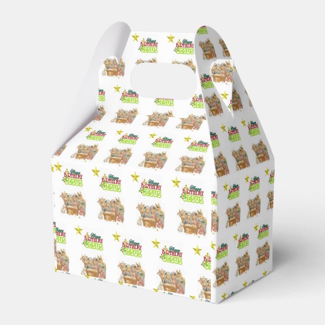 Gable Favor Box Weihnachten Geschenkschachtel (Vorderseite)