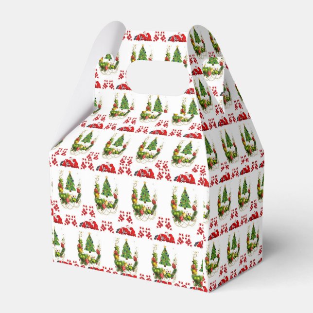 Gable Favor Box Weihnachten Geschenkschachtel (Vorderseite)