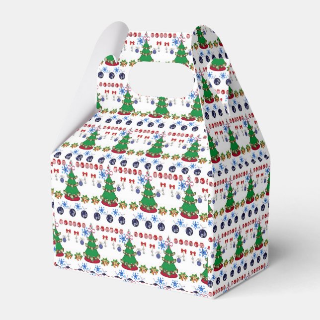 Gable Favor Box Weihnachten Geschenkschachtel (Vorderseite)