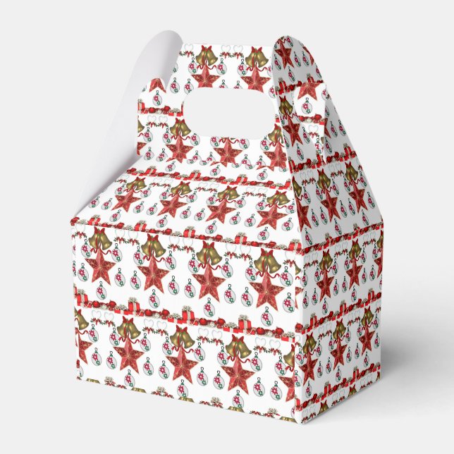 Gable Favor Box Weihnachten Geschenkschachtel (Vorderseite)