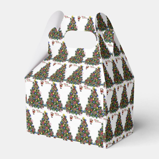 Gable Favor Box Weihnachten Geschenkschachtel (Vorderseite)