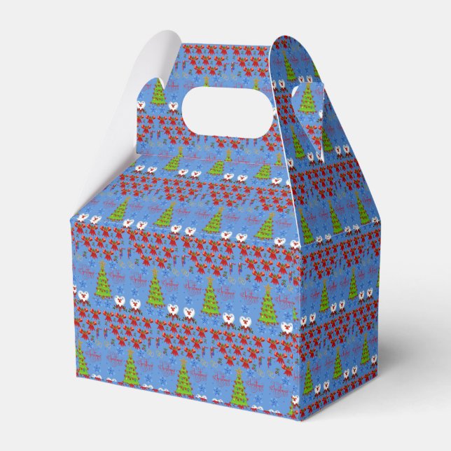 Gable Favor Box Weihnachten Geschenkschachtel (Vorderseite)