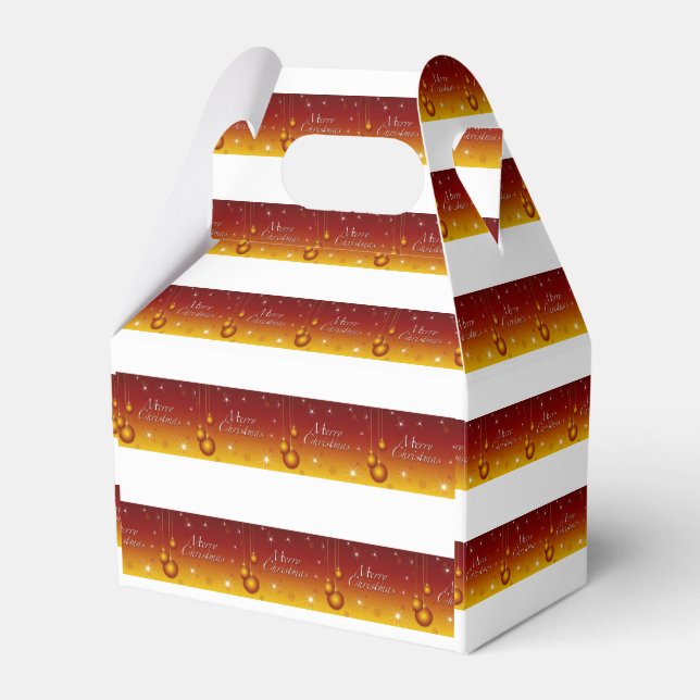 Gable Favor Box Weihnachten Geschenkschachtel (Vorderseite)