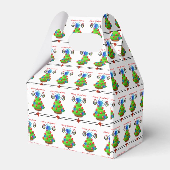 Gable Favor Box Weihnachten Geschenkschachtel
