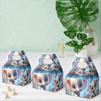 Gable Gefallen Box Schwarz & Weiß Katze Rote Blume Geschenkschachtel
