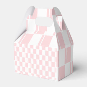 Gable Gevor Box Strip Rosa und Weiß Geschenkschachtel