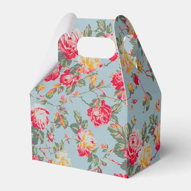 Gabled Vintag Floral Gastgeschenk Geschenkboxen Geschenkschachtel (Vorderseite)