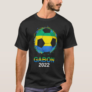 Gabon Flag 2022 Unterstützer Gabonese Fußball Team T-Shirt