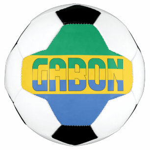 Gabon Flag Adorable Patriotic Fußball