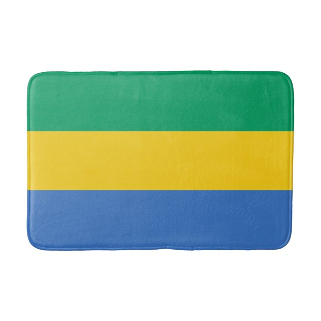 Gabon Flag Badematte (Vorderseite)