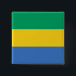 Gabon Flag Button<br><div class="desc">Anpassbare World Flag Produkte - Bitte fühlen Sie sich frei,  Ihren eigenen Text hinzuzufügen.</div>