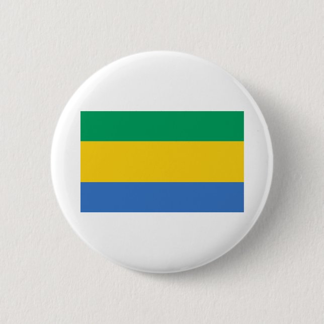 Gabon Flag Button (Vorderseite)