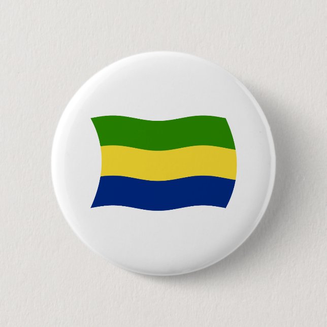 Gabon Flag Button (Vorderseite)