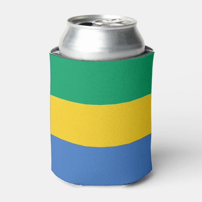 Gabon Flag Dosenkühler (Kanne Vorderseite)