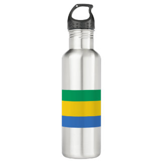 Gabon Flag Edelstahlflasche