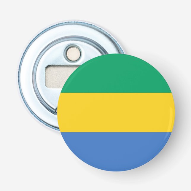 Gabon Flag Flaschenöffner (Vorderseite)
